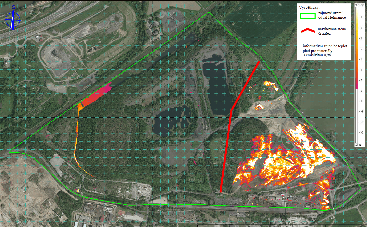 Situační schéma oddělovací vzdušné stěny 2010